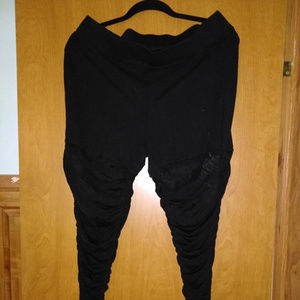 Torrid 2 Black Leggings Mesh